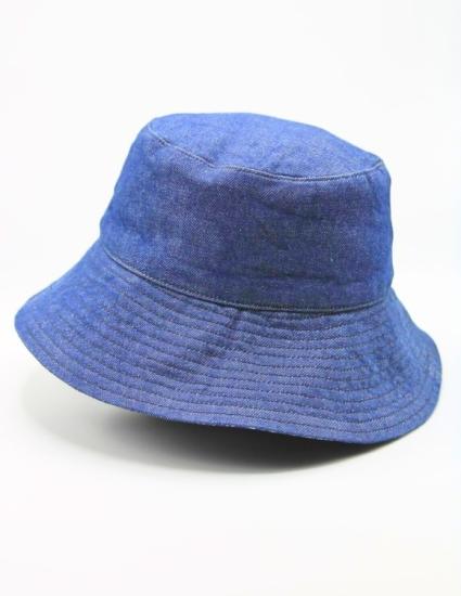 Denim Çift Taraflı Mavi Şapka